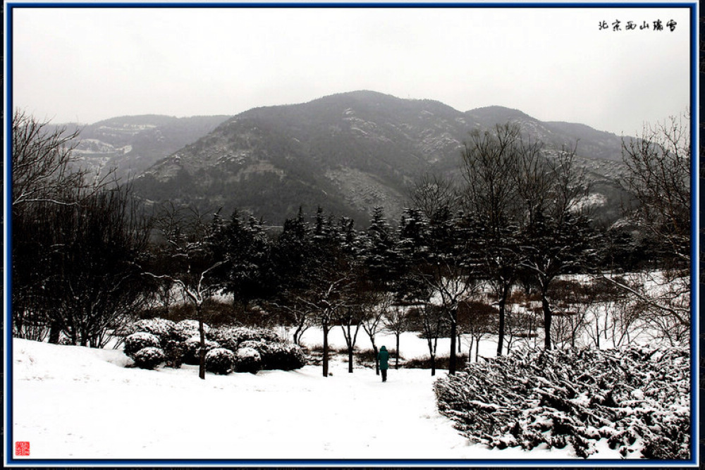 酷暑图凉爽——且看北京西山雪景